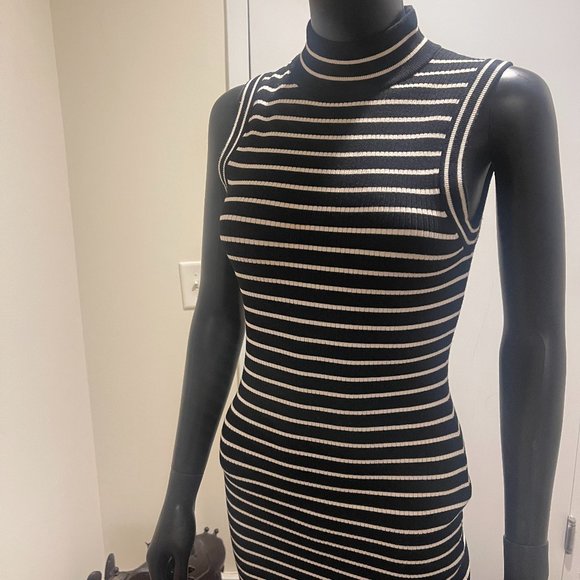 Collette's Closet | Fun Michael Kors Black & White Bodycon Dress - Picture 3 of 6